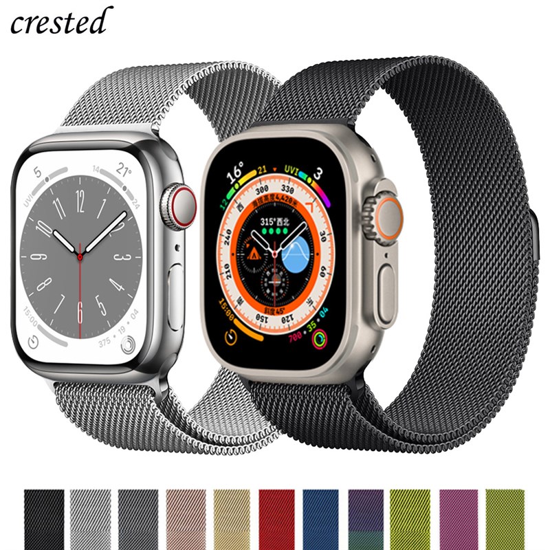 Milanese Loop For Apple Watch Ultra Band 49mm 44mm W45mm 40m
