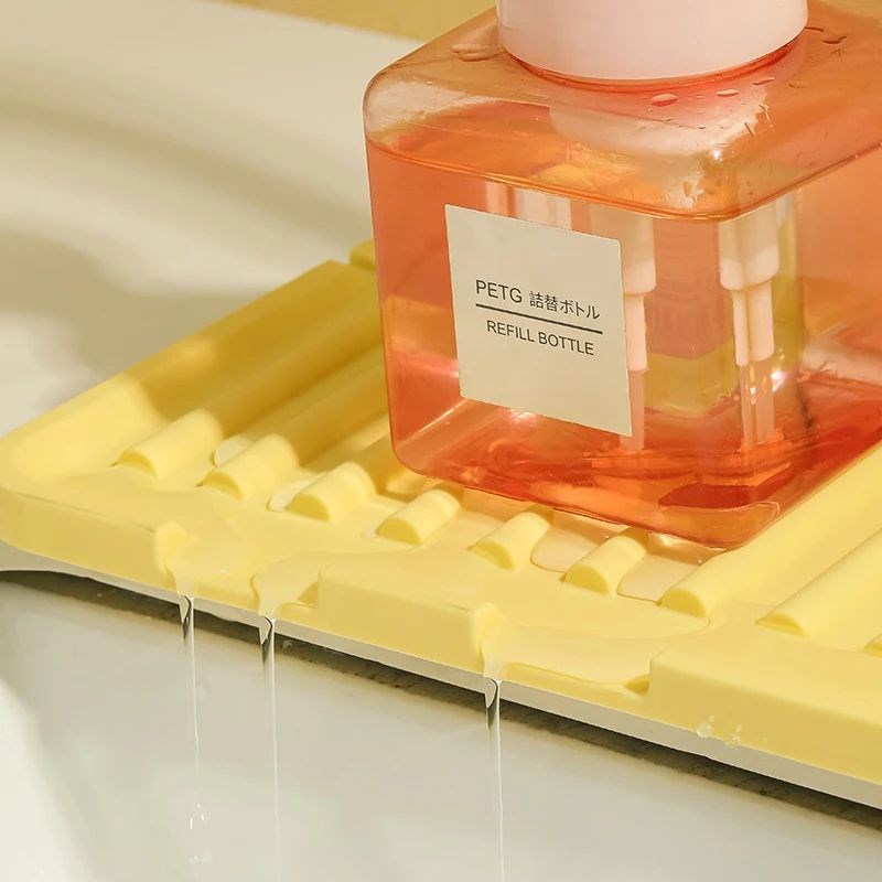 Kitcahen Faucet Splash Pad Silicone Sink Faucet Raised Slope