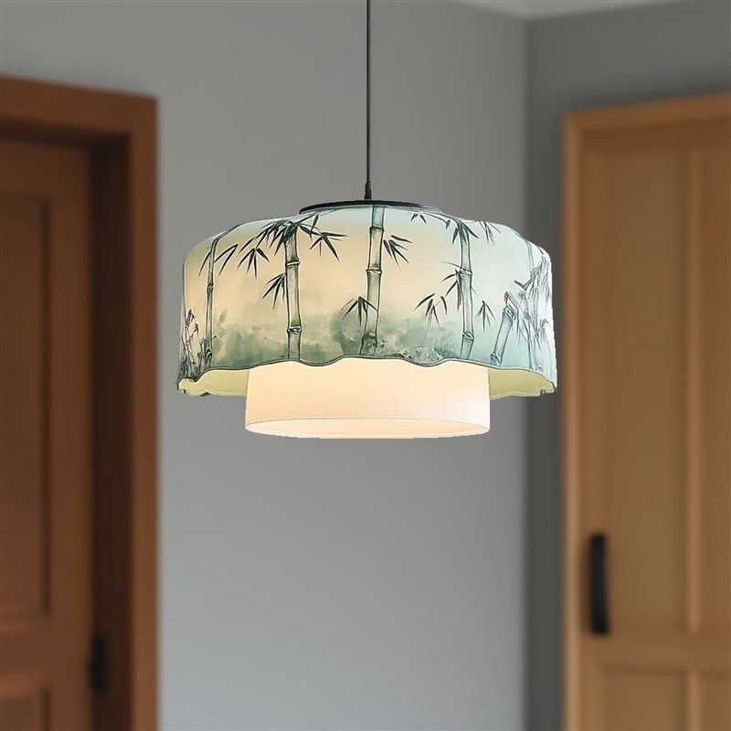 新中式卧室吊灯茶室中国风竹子花纹饭店包厢卡座宋代美学复古灯具,家装灯饰光源,客厅吊灯,淘宝优惠券,粉丝福利购,淘宝优惠卷