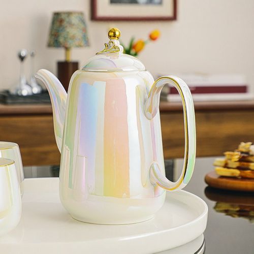 高颜值北欧轻奢耐高温水壶英式茶壶家用水壶陶Z瓷壶咖啡壶