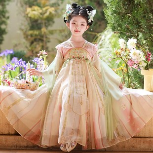 公主裙唐 国风儿童古风超仙连衣裙女孩夏装 汉服女童夏季 2i025新款