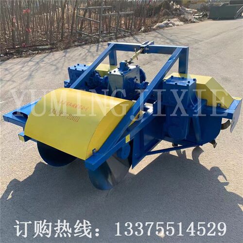 中开筑埂机 四轮拖拉机带的中开双齿轮传动筑梗器  厂家供应