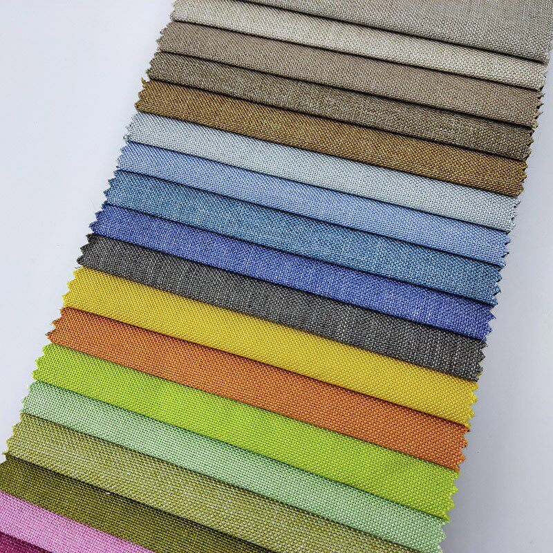 纯色细麻沙发布料 棉麻布料抱枕面料盐包豆袋亚麻布料 仿麻布