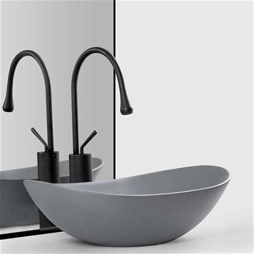 台上盆艺术盆洗脸盆单盆北欧工业风卫生间阳台洗手盆墨绿水泥灰色