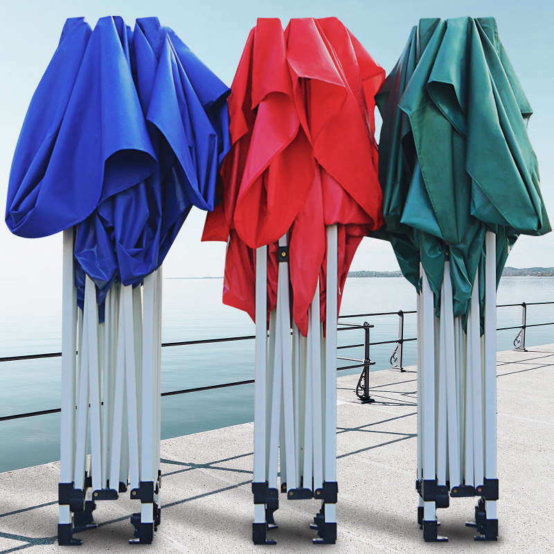 四脚伞帐篷加厚顶布户外夜市摆摊用雨棚大遮阳棚围布四角棚子防雨