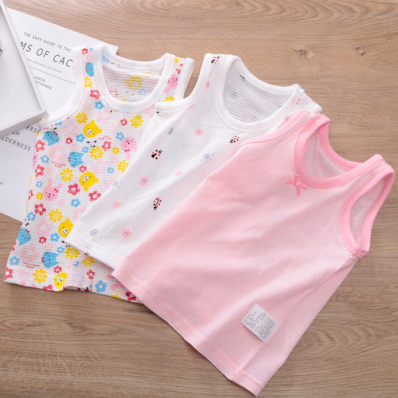 女童背心内穿a类儿童纯棉夏季上衣打底婴儿女宝宝护肚贴身跨栏