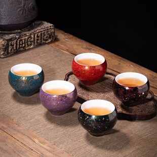 墨修缘漆器茶具福州大漆羊脂玉y茶杯白瓷主人茶杯品茗杯茶器送礼