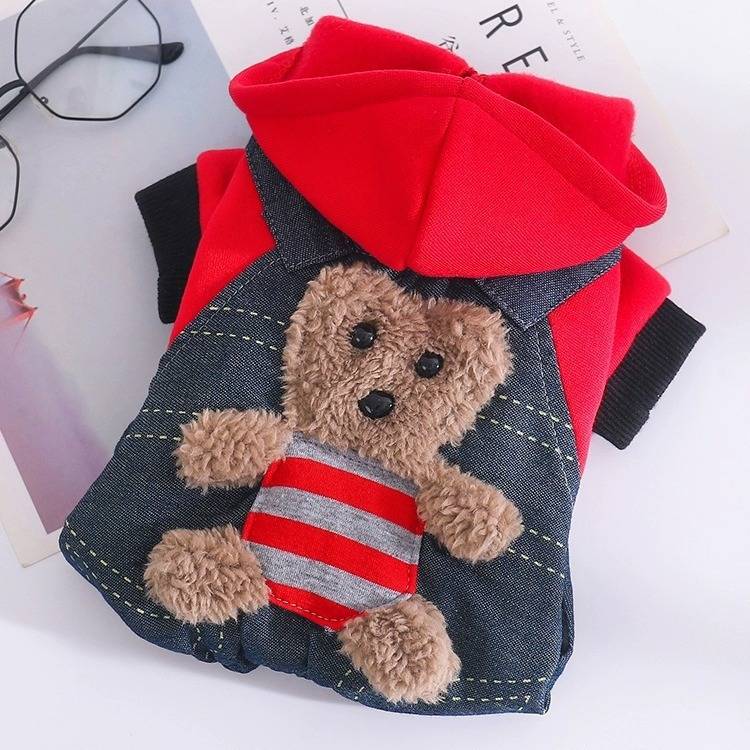 泰迪衣服秋冬装四脚衣加厚狗狗法斗柯基宠物比熊幼犬中小型犬服饰