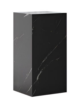 雕塑定制底座黑白根黑色大理石售楼部展示台商场石墩落地基座