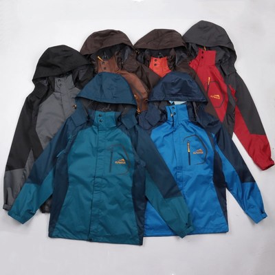 单冲!春秋款单层冲锋外套多口袋防风防H水夹克男登山旅游户外运动