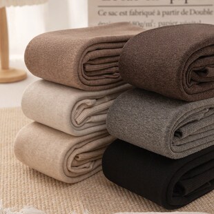 深灰色加绒加厚打底裤女秋冬季保暖超厚绒咖色连裤袜踩脚500g外穿