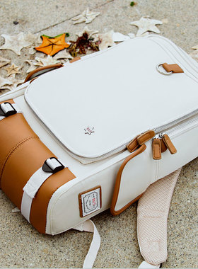 韩国EXIT双肩包潮男韩版青年休闲背包2021款学生书包笔记本电脑包