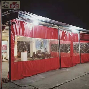 大排档折叠展示广告神器定制四方伞D捕室外遮阳篷帐篷围布挡风布