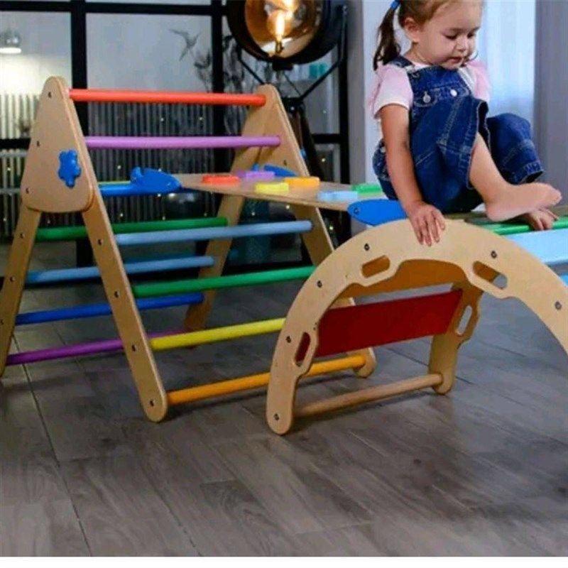 实木儿童攀爬架室内家用爬爬架家庭小型游乐园宝宝攀岩滑梯组合