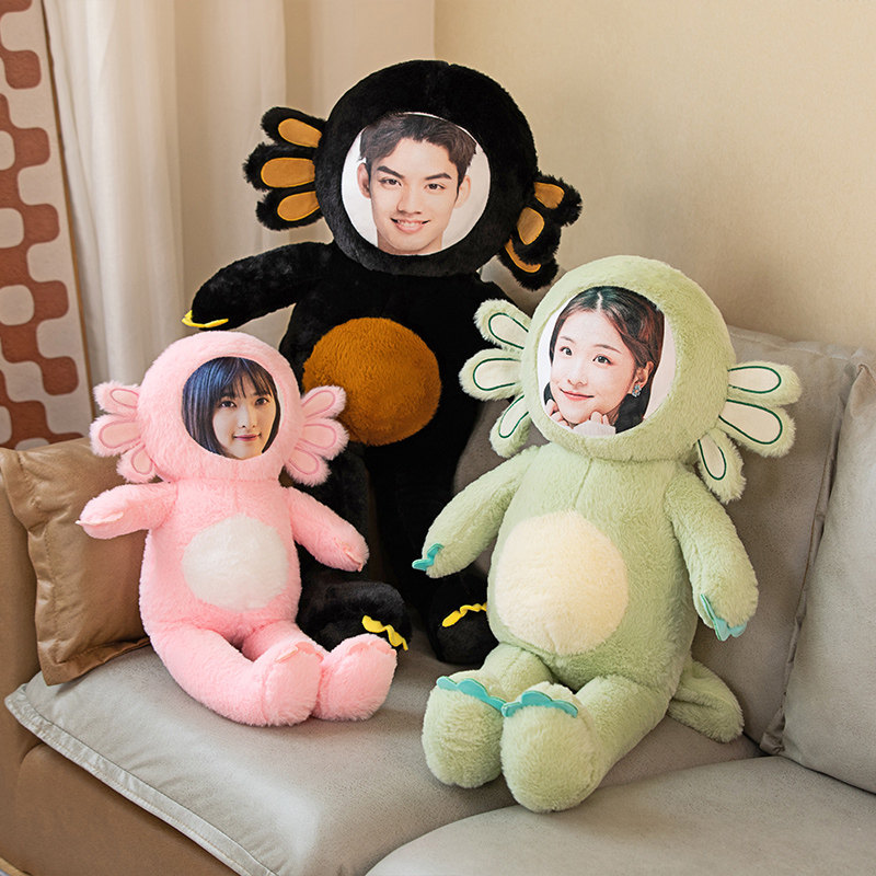 diy来图定制照片公仔玩偶恐龙娃娃可爱毛绒玩具生日礼物抱枕睡觉