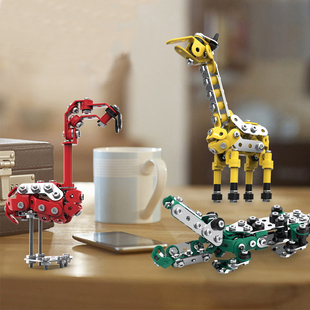 节日礼物 合金拆装积木玩具 螺丝螺母组装 金属中性拼装模型动物