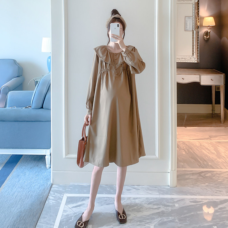 孕妇装2021新款秋装个性连衣裙夏装时尚宽松韩版中长款纯色裙子,孕妇装/孕产妇用品/营养,连衣裙,淘宝优惠券,粉丝福利购,淘宝优惠卷