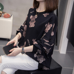 加肥大码女装200斤胖mm宽松上衣2021秋冬装遮肚减龄长袖卫衣t恤潮