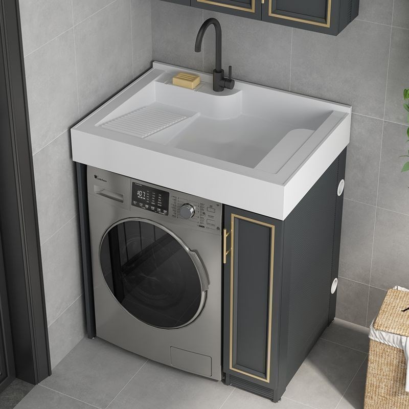 小户型太空洗衣机洗衣组合洗衣柜一体滚筒伴侣阳台石英石卫生间无
