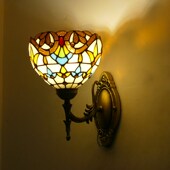 欧式 浪漫田园玄关过道卧室床头壁灯电视背景墙客厅多色节能灯