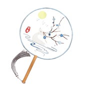 团扇刺绣材料包手工制作扇子自己动手做 工艺品宫扇古风汉服