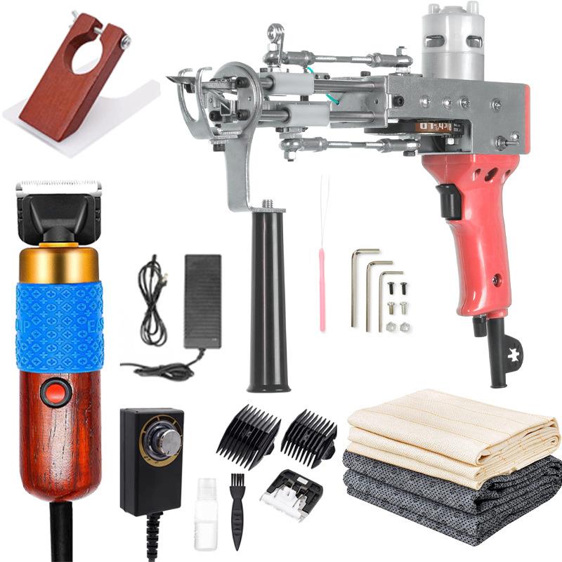 现货圏绒簇绒枪电推剪套装地毯织机电针织枪手动修毛器