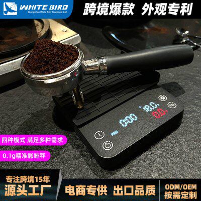 咖啡秤意式跨境手冲咖啡电子秤粉水比流速智能计时称重防水咖啡称