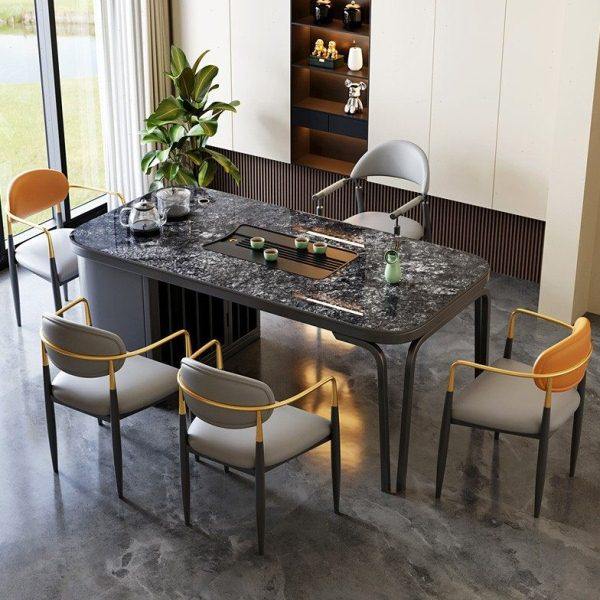 岩板阳台茶桌椅组合1.2米1.4米轻奢家用功夫茶台泡茶桌烧水壶一体,商业/办公家具,茶台/茶桌,淘宝优惠券,粉丝福利购,淘宝优惠卷