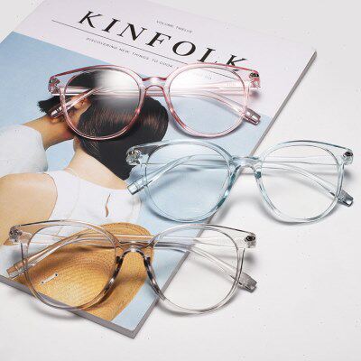 Transparent Lens Women Eyewear Anti Blue Glasses Computer Ey