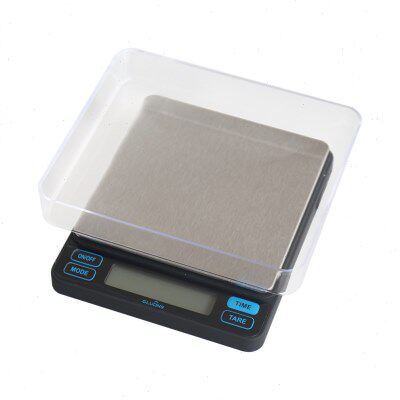 咖啡秤厨房秤克秤不锈钢充电USB小型烘焙家用2kg/0.1g便携