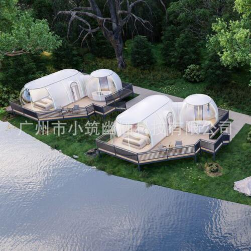 户外露营遮阳隔热泡泡星空帐篷房屋民宿景区半透明PC星球形太空舱