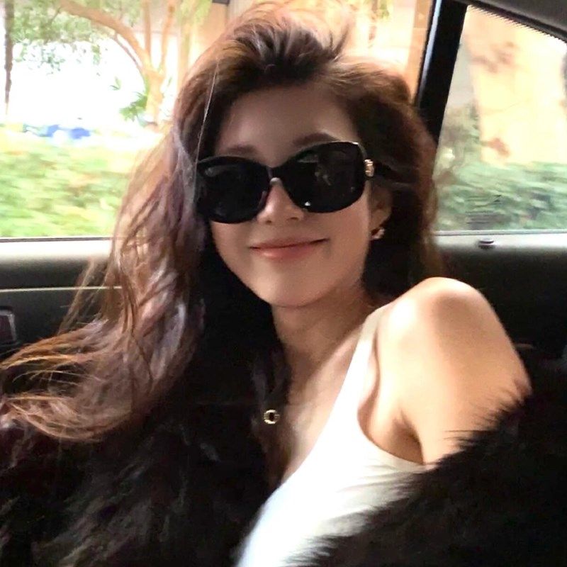 韩版气质黑色遮阳墨镜女潮圆脸大框级感街拍网红防晒太阳眼镜男