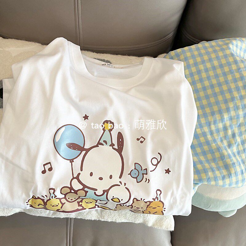可爱帕恰狗睡衣女款春秋季纯棉长袖E长裤两件套学生卡通套头家居