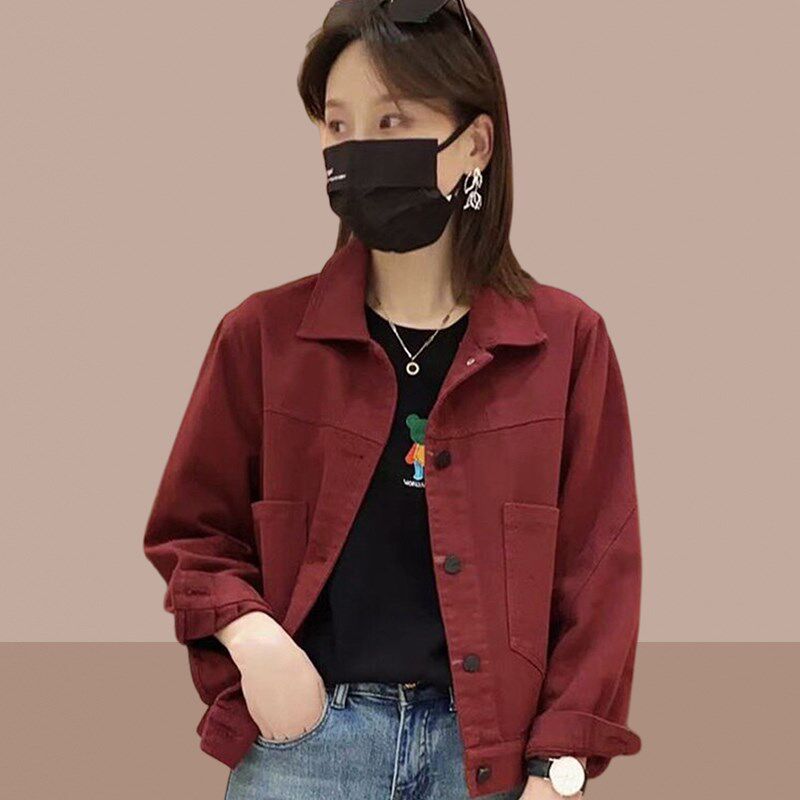 短款宽松薄款牛仔女士短外套2024春秋装新款休闲爆款女装夹克上衣