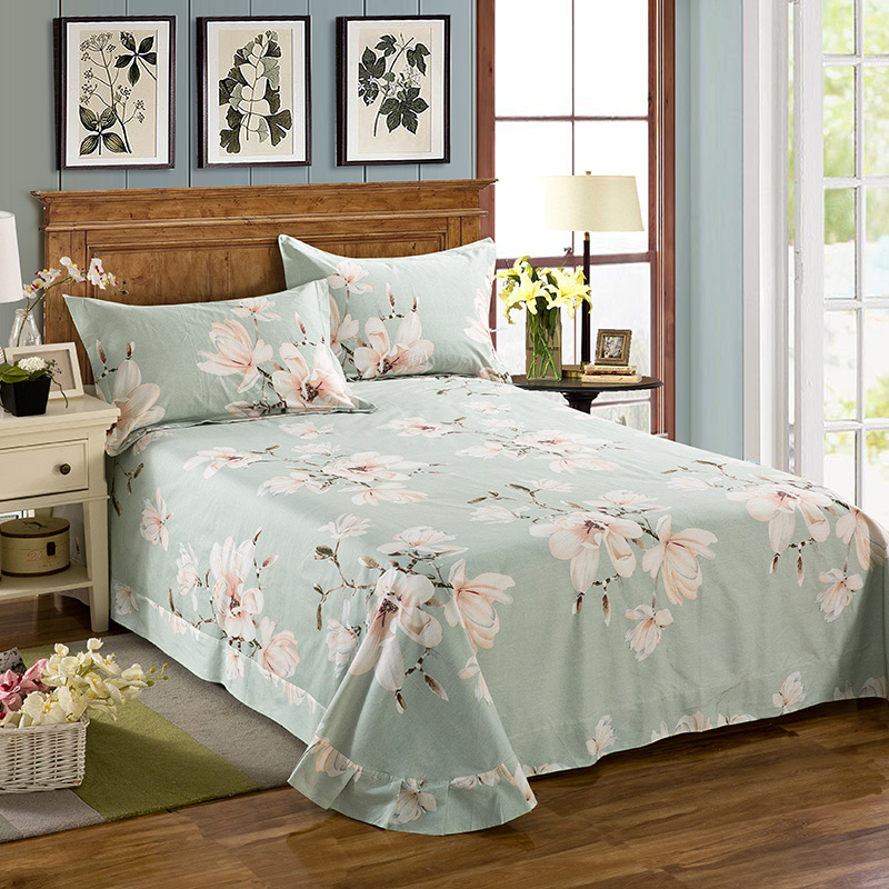 加厚磨毛床单大冬款1.5m秋冬布料1.2m韩式单品全棉纯棉被单单件