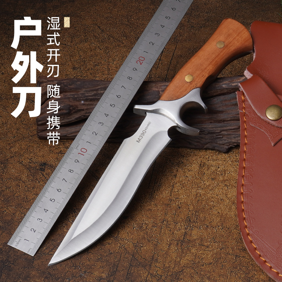 粉末钢D2材质求生刀直户外