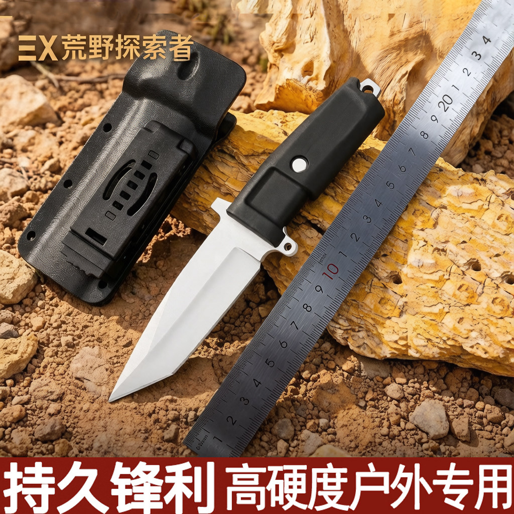 极武EX钢刀锋利小刀瓜果刀削皮水果刀厨房手把肉水果带刀鞘直刀