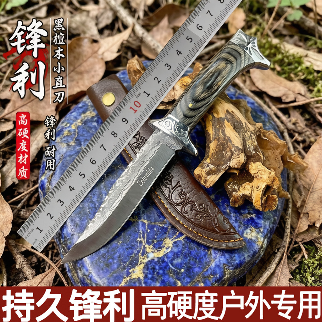 便携高硬度手把肉小刀户外野营小直刀战术刀家用水果刀特殊用途刀