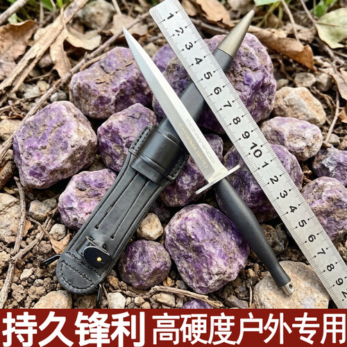 鲱鱼战术刀N690极武带尾洞DC53钢野外求生户外刀具便携小刀瓜果刀