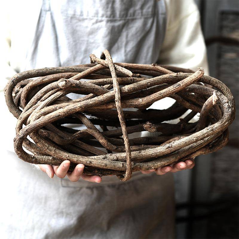 老山藤枯藤条树藤室内景观布置插花装饰干藤蔓义乌仿真花工厂