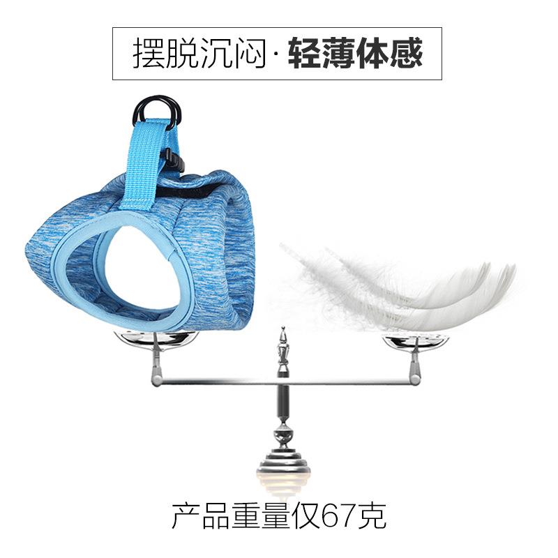 猫咪牵引套装四季透气猫咪牵引绳防脱魔术贴背心式猫海绵遛猫绳