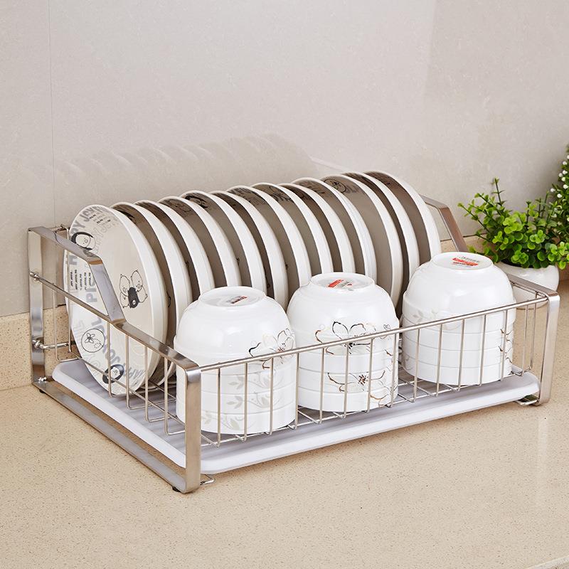 304不锈钢厨房置物架厨房整理筷子篮碗碟架单层多功能收纳沥水架