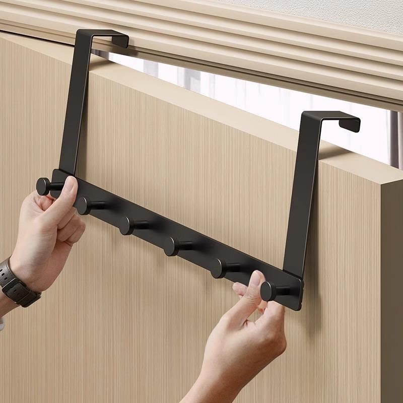 门后挂钩挂衣架卧室门上免打孔无痕门背式收纳置物衣帽钩衣服挂架