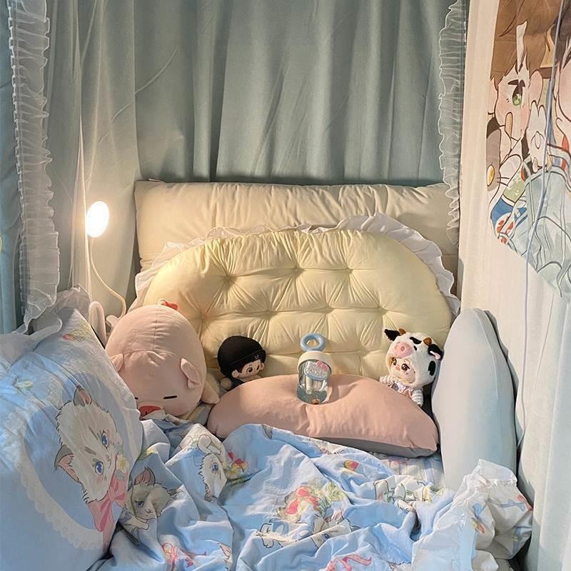韩式榻榻米大靠背床头软包靠垫儿童床靠宿舍看书靠枕腰枕床上护