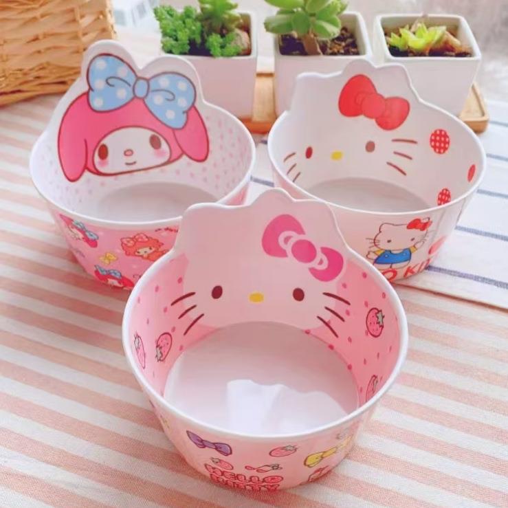 卡通儿童吃饭碗勺子餐具套装密胺防烫防摔家用宝宝小孩辅食面条碗