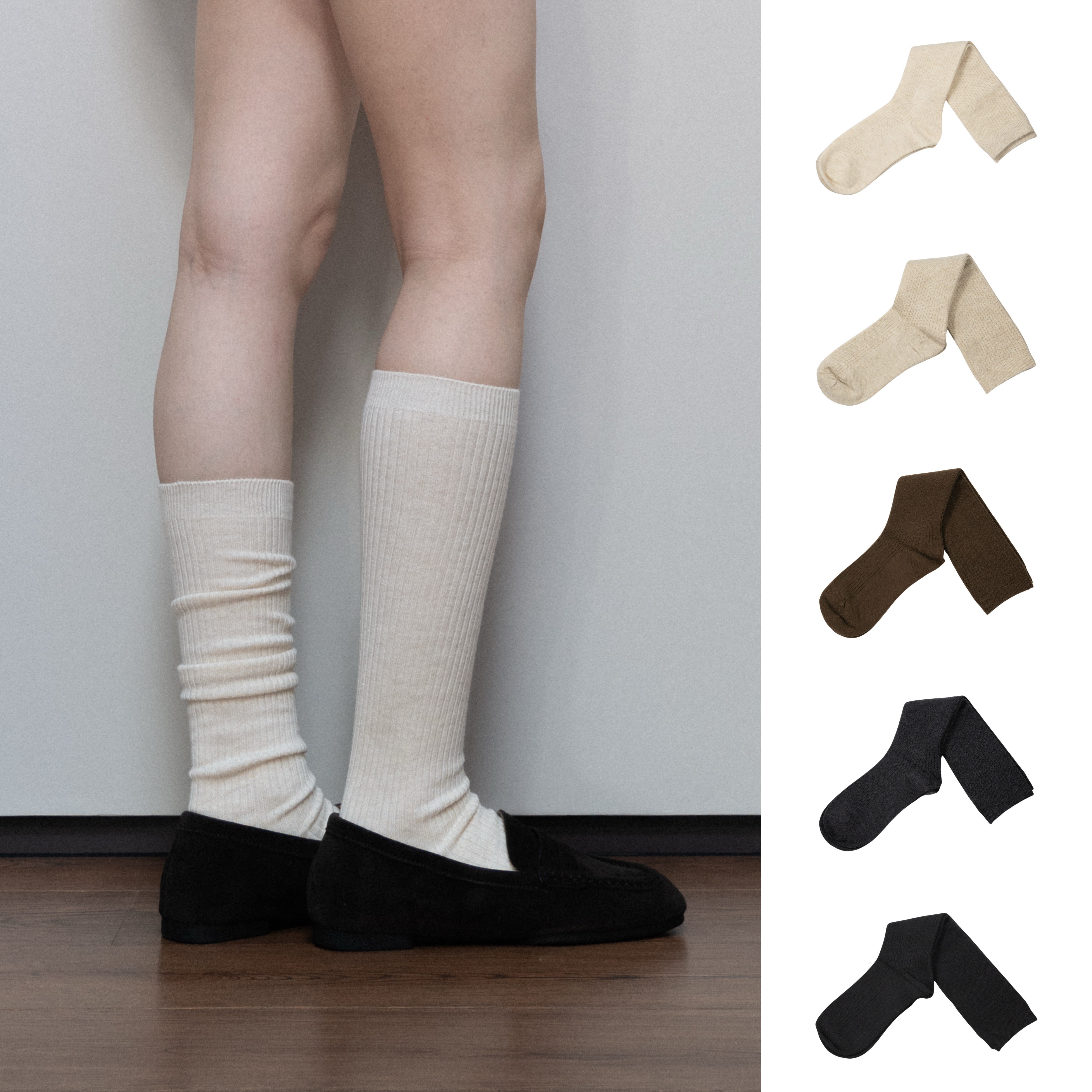 BigSocks羊毛长筒袜竖纹小腿袜堆堆袜过膝袜纯色秋冬保暖显瘦百搭,女士内衣/男士内衣/家居服,长筒袜,淘宝优惠券,粉丝福利购,淘宝优惠卷