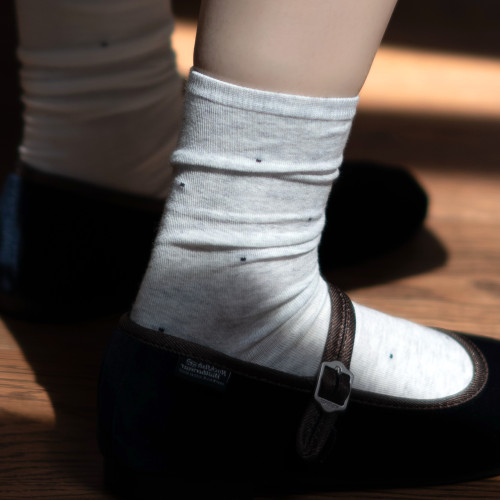 BigSocks薄款小波点中筒棉袜