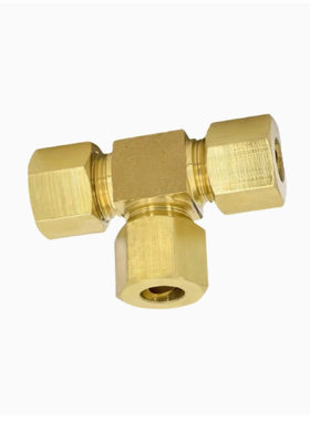 DKUT4/6/8三通接头DKUPT4/5/6/8铜管接头XYV51-D12/XES64-D12-P8