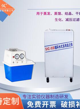 中实仪台式循环水真空泵SHZ-DIII多用四氟型大抽力循环水式真空泵