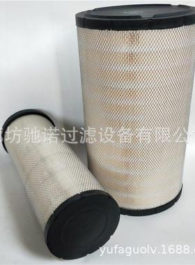 驰诺SEV551F4空气滤清器AF26207 C3726802挖掘机压路机滤芯FF5788